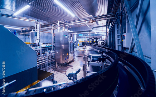 Beverage factory interior Tableau sur Toile