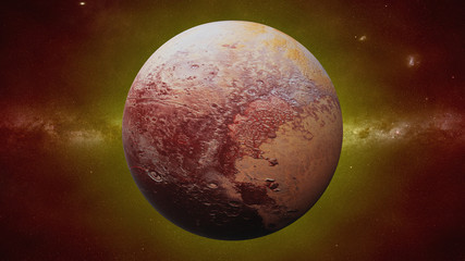 Wall Mural - dwarf planet pluto, former planet of the sun