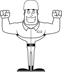 Poster - Cartoon Smiling Soldier