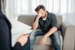 © Nomad_Soul - Sad patient at psychologist, psychology support