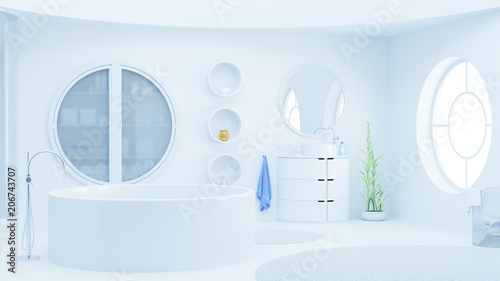 Modernes Weisses Badezimmer Mit Oberlicht Buy This Stock Illustration And Explore Similar Illustrations At Adobe Stock Adobe Stock