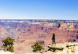 A Woman looking Grand Canyon