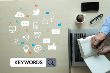 Poster - Keywords Research COMMUNICATION  research, on-page optimization, seo