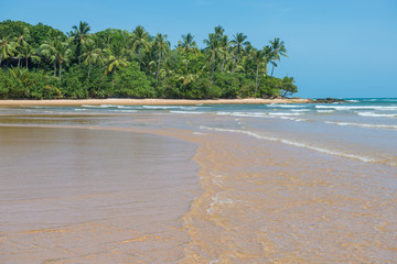 Poster - The isolated paradise beach with sunny day