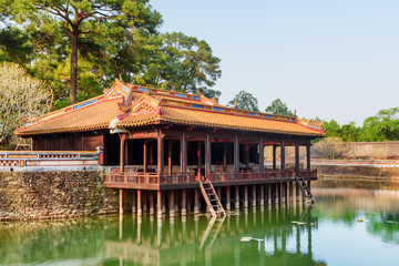 Wall Mural - View of Xung Khiem Pavilion, the Tu Duc Royal Tomb