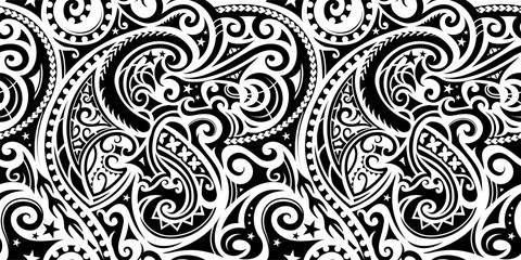 Seamless ethnic ornament