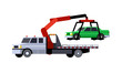 © andriocolts - Medium duty car hauler truck vehicle icon
