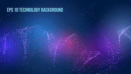 Sticker - Abstract technology background