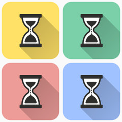 Wall Mural - Vector hourglass icon