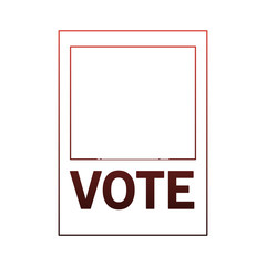 Sticker - Vote politician candidate vector illustration graphic design