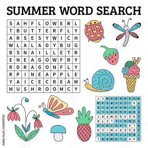 pix Picture Search Game For Kids https stock adobe com images summer word search game for kids in vector 206801536 start checkout 1 content id 206801536
