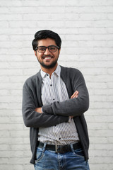 Cheerful Indian man