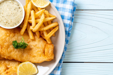 Sticker - fish and chips with french fries