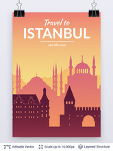 Istanbul Famous City Scape.