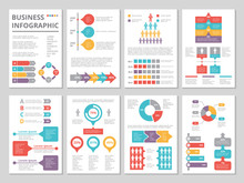 Design Project Of Business Annual Report With Infographic Pictures