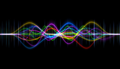 Aufkleber - vector of frequency audio music equalizer digital .digital music player waveform, hud for sound technology or tune bar, recorder signal. Song studio or music sound theme	