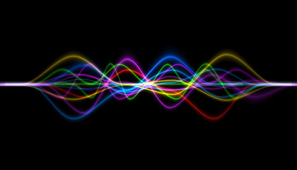 Aufkleber -  frequency audio music equalizer digital . music player waveform, hud for sound technology or tune bar, recorder signal. Song studio or music sound theme	