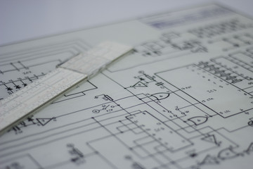 Vintage electronic schematic