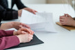 © golubovy - business talks negotiation. partners communication. official documents and contract discussion