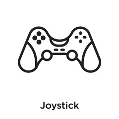 Poster - joystick icon vector sign and symbol isolated on white background