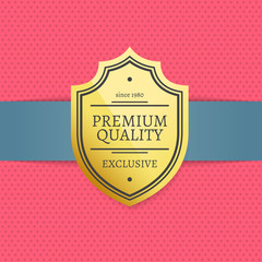 Wall Mural - Exclusive Premium Quality Golden Label Stamp Award