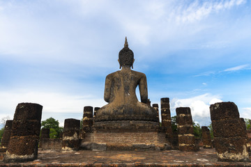 Wall Mural - Buddha statue in Sukhothai Historical Park