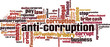 Anti-corruption word cloud