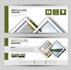 Wall Mural - set of banners for web advertisement or site headers. print out promotion template. horizontal flyer