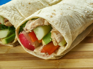 Wall Mural - Buffalo Chicken Wraps