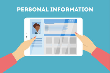 personal information concept.
