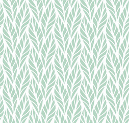 Geometric leaves vector seamless pattern. Abstract vector texture. Leaf background.