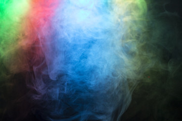 Fototapete - Smoke abstract on black background
