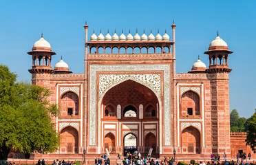 Sticker - Darwaza i Rauza, the Great Gate of Taj Mahal - Agra, India