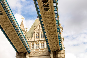 Wall Mural - Tower Bridge view from below.