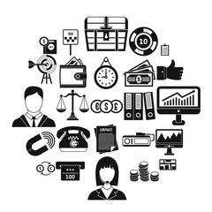 Poster - Aggregation icons set. Cartoon set of 25 aggregation vector icons for web isolated on white background