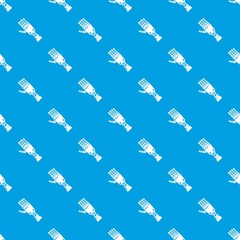 Poster - Robot arm pattern vector seamless blue repeat for any use