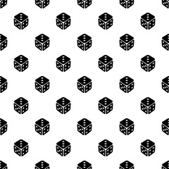 Poster - Cube casino pattern vector seamless repeating for any web design