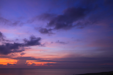 Wall Mural - beautiful sky on twilight time for background