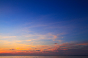 Wall Mural - beautiful sky on twilight time for background