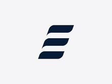 Letter E Alphabet Logo
