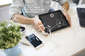 CRM. Customer relationship management concept. Customer service and relationship.