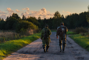 two hunters go on an evening hunt