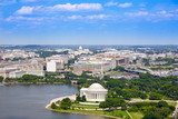 Fototapeta Nowy Jork - Washington DC aerial Thomas Jefferson Memorial