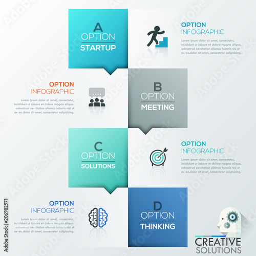 Fotografía Creative infographic design template