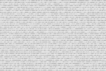 Poster - Computer data by 0 and 1 on white background. Seamless pattern.