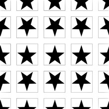 Seamless Abstract Pattern With A Five-pointed Stars