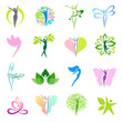 © karrina - Fitness and wellness vector logo design  set