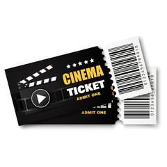 Poster - Cinema tickets background. Vector movie poster illustration.