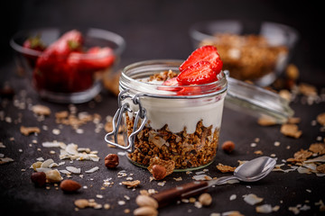 Canvas Print - Delicious granola