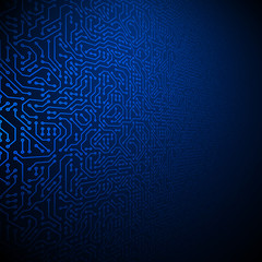 Poster - Computer circuit board Vector illustration.